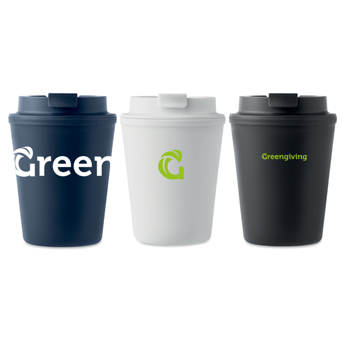 Drinkbeker met rietdeksel | Eco geschenk